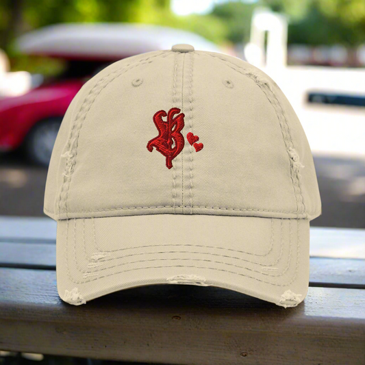 B Love & Better Together Tiny Cherries 🍒 Dad Distressed Vintage Style Hat