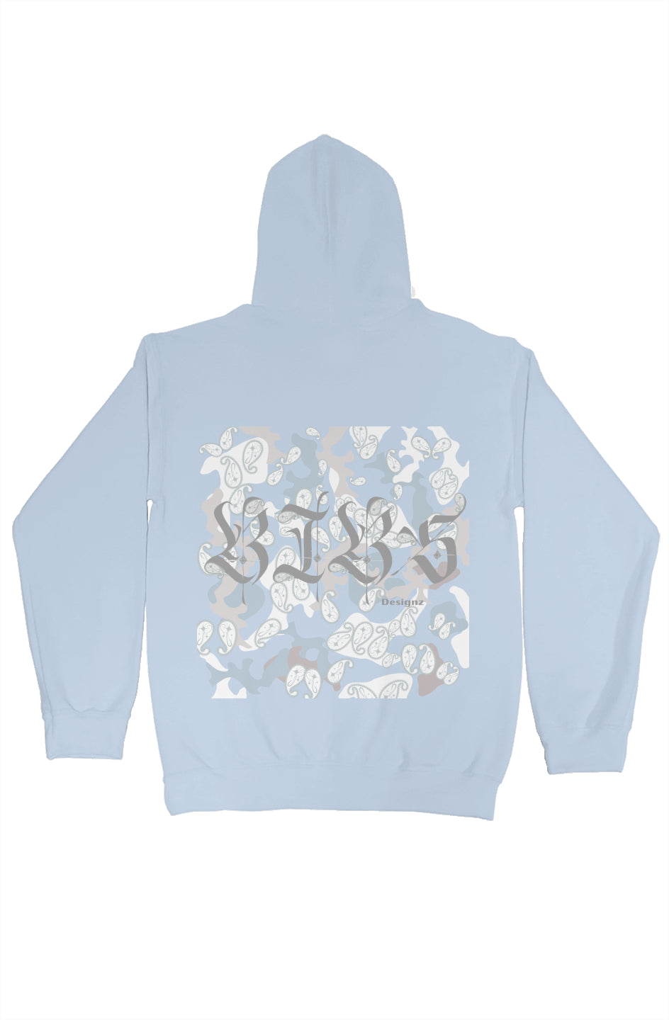 BIBS Winter Camo & Paisley combined design pullover hoody