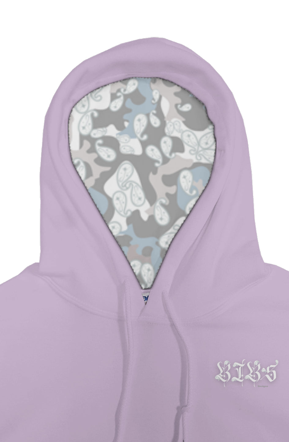 BIBS Winter Camo & Paisley combined design pullover hoody