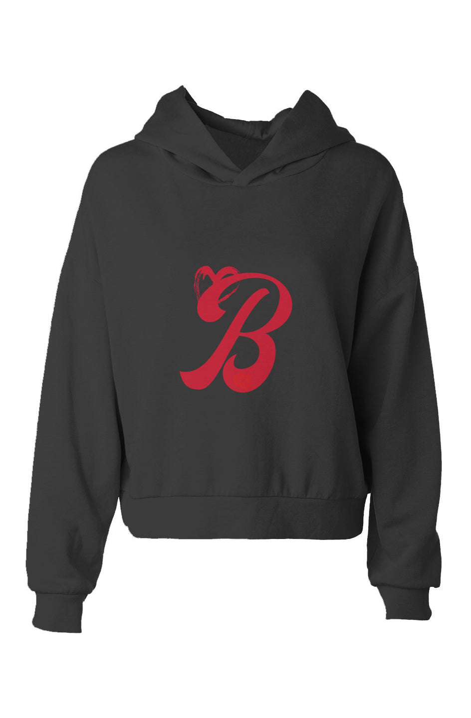 B and Bow Bring it Back SwaG Red Valentines theme hip height hoodie