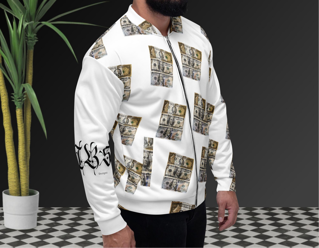 Zip Up Benjamins On You Unisex Bomber Jacket