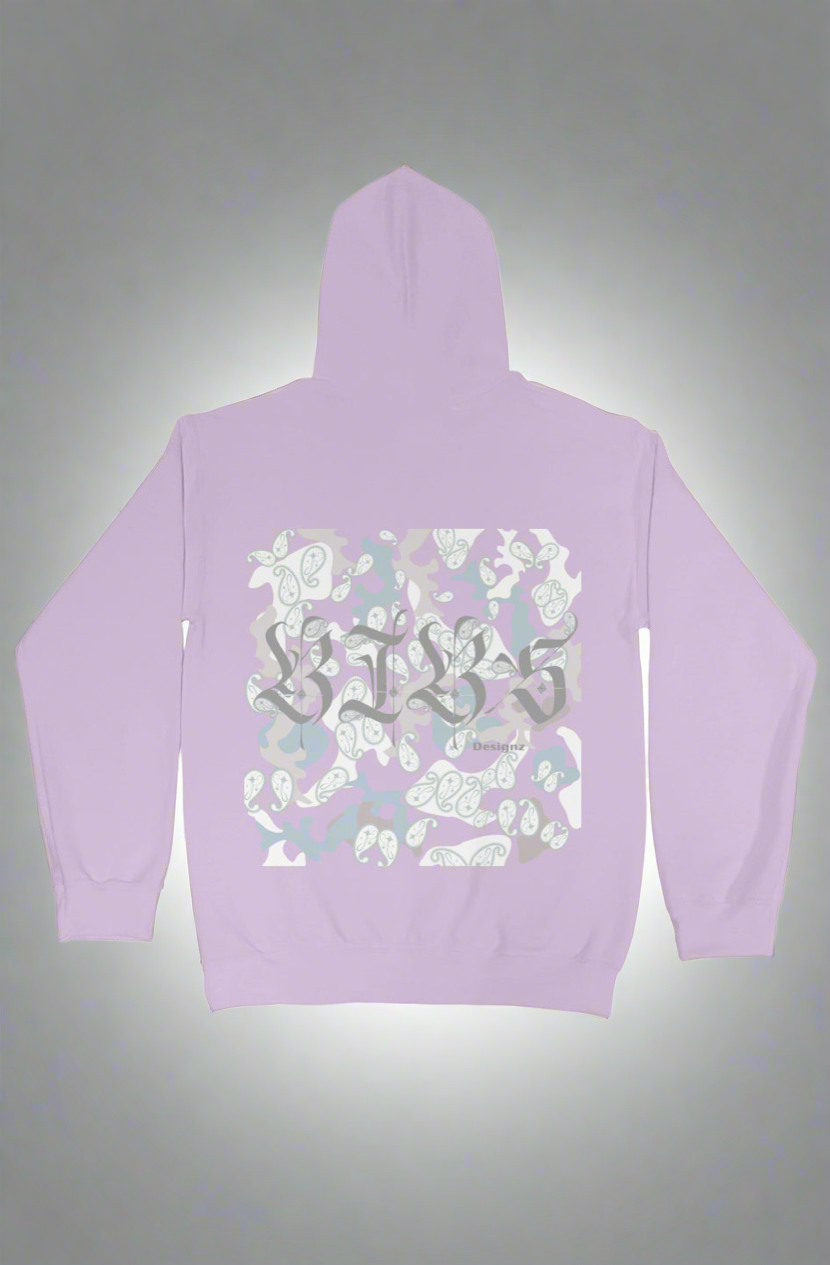 BIBS Winter Camo & Paisley combined design pullover hoody