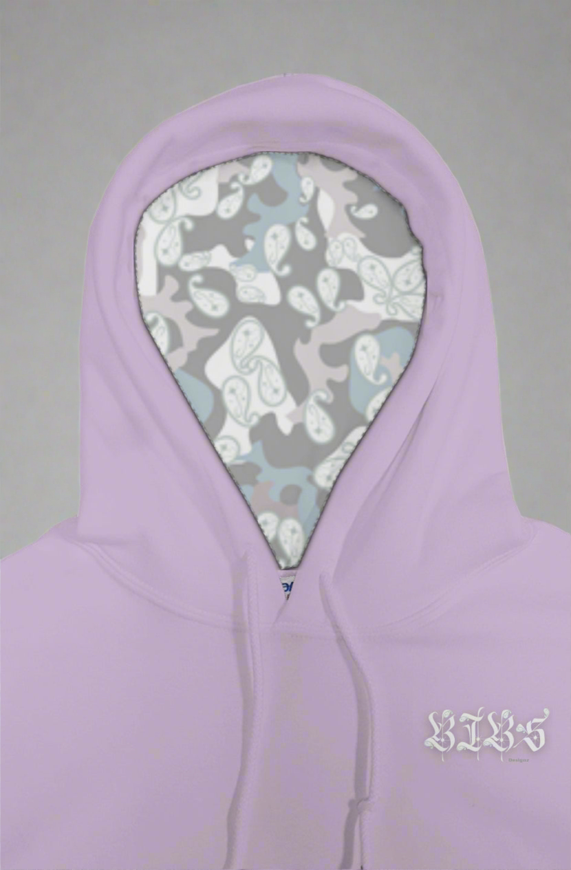 BIBS Winter Camo & Paisley combined design pullover hoody