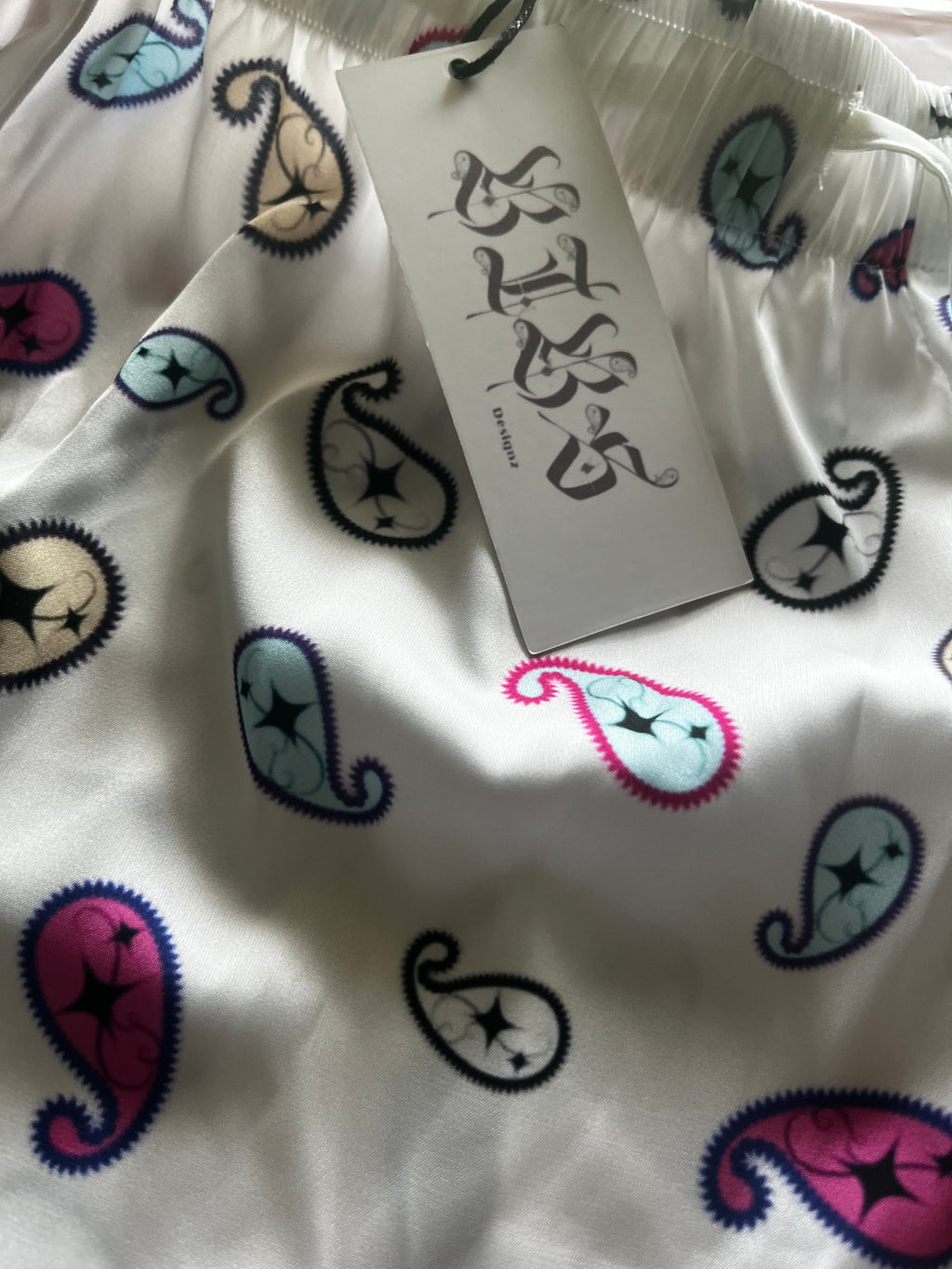 Custom Paisley Design Women’s pajama shorts