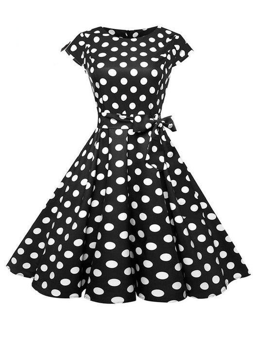 Pin-up Love 1960s Rockabilly Costume Vintage Swag Twirl Dance Dress